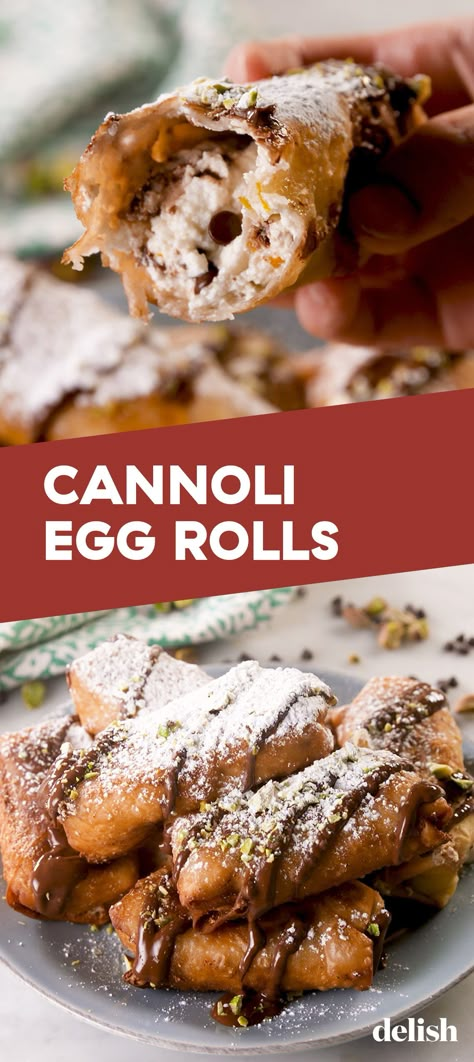 Dessert Egg Roll Recipes, Dessert Egg Rolls Recipe, Southwest Egg Rolls, Egg Roll Wraps, Homemade Egg Rolls, No Egg Desserts, Chicken Spring Rolls, Egg Roll Wrappers, Egg Roll Recipes