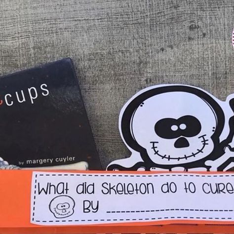 Kimberly Jordano on Instagram: "Are you ready for some Skeleton Hiccups? Such a darling story, perfect for retelling! 
Link in profile 
.

#halloweenfun #literacycenters #retelling #tpt #kindergals #kinderbykim #skeletonhiccups 
#iteachk #kindergarten #october #keepingthejoyinkinder #tpt" Skeleton Hiccups, Kindergarten October, Hiccup, Linked In Profile, On October 3rd, Are You Ready?, Literacy Centers, Halloween Fun, Skeleton