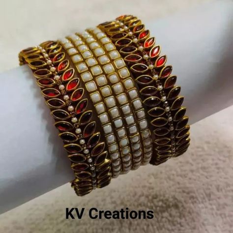 Wedding collection kundan bangles set...✨✨✨ Customisable kundan bangles and return gifts available... Color and size can be customisable... 💌 DM for orders and queries Dispatch in 4 to 5 days #kundanbangles #kundan #kundanearring #kundanjewellery #kundanbridalset #kundanjewelry #kundanset #silkthreadbangles😘 #silkthreadlove #handmadeaccessories #handmadegifts #handmadeaccessory #handmadejewelry #handmadewithlove #silkthreadbangles♥️♥️ #silkthreadbanglesset #silkthreads #silkthreadbangle... Bangles For Daily Wear, Diy Bangles, Bangles Collection, Traditional Bangles, Silk Thread Bangles Design, Minimalist Bangle, Modern Bangle, Designer Bangles, Stone Bangles