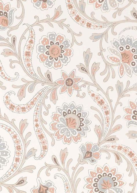 Nina Campbell Wallpaper, Magnolia Fabrics, Ajrakh Pattern, Block Print Pattern, Iphone Wallpaper Vsco, Indian Flowers, Nina Campbell, Batik Pattern, Batik Print