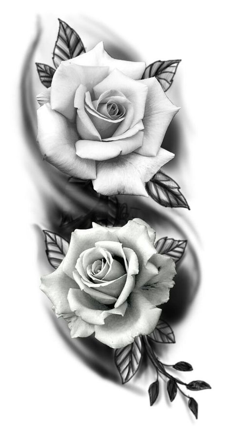 Black And White Tattoo, Rose Tattoo Forearm, Realistic Rose Tattoo, Skull Rose Tattoos, Catrina Tattoo, Rose Flower Tattoos, Rose Drawing Tattoo, Rose Tattoo Sleeve, Rose Tattoos For Men