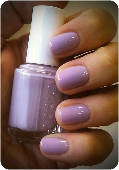 Essie Nice is Nice; pretty lilac nail polish Nails Essie, Lilac Nails, Fun Nail Colors, Purple Nail, Nails Spring, Essie Nail Polish, Colorful Nail Designs, Essie Nail, Nail Polish Colors