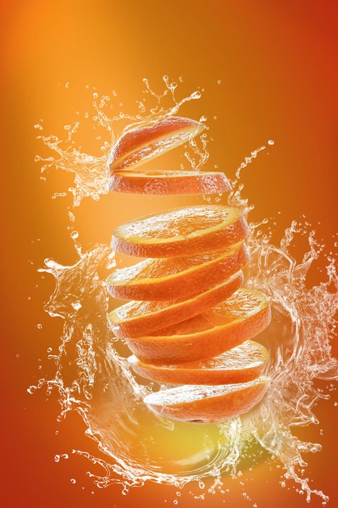 Oranges In Water, Fruit Splash, Photoshop Tricks, Advertising Graphics, Orange Water, Fruit Packaging, Honeymoon Photos, Photoshop Tutorial Photo Editing, Fruit Wallpaper