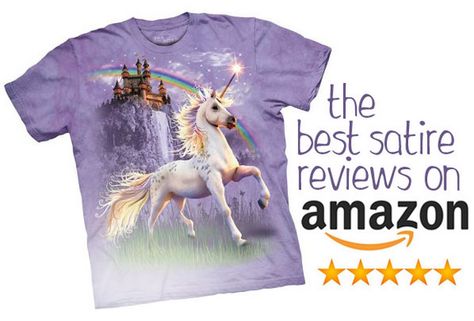 Rage Against the Minivan: Best satire reviews on Amazon Unicorn Castle, Purple Clothing, Double Rainbow, Unicorn Shirt, Unicorn Tshirt, Tie Dye Shirts, Valentines Gifts For Boyfriend, Purple Tie Dye, Unicorn Print