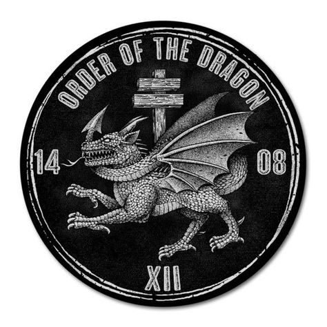 Order of the Dragon Decal Order Of The Dragon, Vlad Tepes, Medieval Drawings, Vlad The Impaler, Punisher Skull, Writing Fantasy, Collage Board, Horror Tattoo, Warriors Shirt