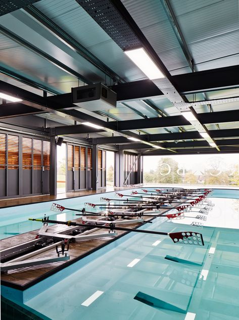 Water Sports Center Architecture, Rowing Club Architecture, Rowing Sport, Seagram Building, River Design, Gear Room, Rowing Team, Architect Student, Aquatic Center