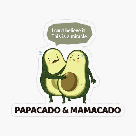 Get my art printed on awesome products. Support me at Redbubble #RBandME: https://www.redbubble.com/i/sticker/Papacado-and-Mamacado-The-cutest-avocado-couple-in-the-world-01-by-nookworker/90835463.O9UDB?asc=u Avocado Couple, World Sticker, Cute Avocado, My Art, Avocado, Awesome Products, Family Guy, Comics, Art Prints