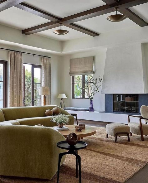 Can’t stop thinking about this living room by @electricbowery . The space is refine yet inviting and cozy. 🤍 Sculptural Furniture, Interior Design Per La Casa, Pacific Palisades, Design Del Prodotto, Living Room Inspo, A Living Room, Interior Design Studio, Interior Inspo, House Inspo