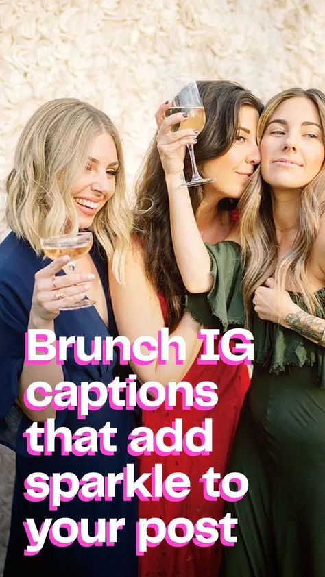 Brunch instagram caption ideas Brunch Quotes Instagram, Brunch Captions Instagram, Brunch Puns, Brunch Reception Ideas, Brunch With Bestie, Brunch Quotes, Bridal Quotes, Engagement Brunch, Bachelorette Brunch