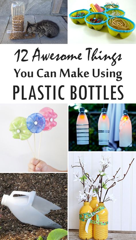 Upcycle Plastic Bottles, Trash To Treasure Ideas, Thrifty Crafts, Upcycle Plastic, Diy Recycled Projects, Reuse Plastic Bottles, Diy Plastic Bottle, Your Trash, Upcycle Ideas