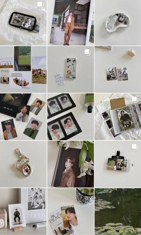 Kpop Collection Aesthetic, Army Tumblr, Instagram Feed Organizer, Kpop Store, Ig Feed Ideas, Merch Collection, Feed Insta, Instagram Theme Feed, Instagram Feed Ideas Posts