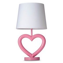 Circo™ Heart Lamp with Nightlight - Pink Frozen Bedroom, Heart Lamp, Pink Lamp, Aesthetic Png, Rainbow Room, Pastel House, Cute Room Ideas, Dreamy Room, Room Lamp