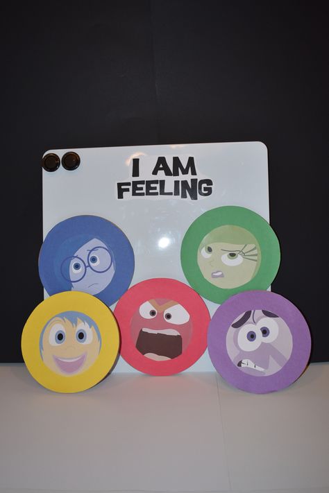 Inside Out Mood Board Unpacking Standards, Disney Classroom Door, Disney Themed Classroom, Movie Inside Out, Preschool Rooms, Disney Classroom, Door Inside, Understanding Emotions, Preschool Classroom Decor