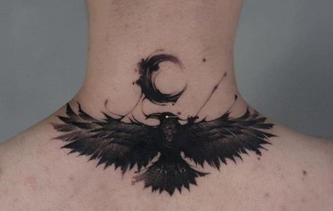 Chest Tattoo Designs Female, Owl Tattoo Drawings, Black Bird Tattoo, Dragon Tattoo Art, Web Tattoo, Hand And Finger Tattoos, Crow Tattoo, Cool Forearm Tattoos, Raven Tattoo