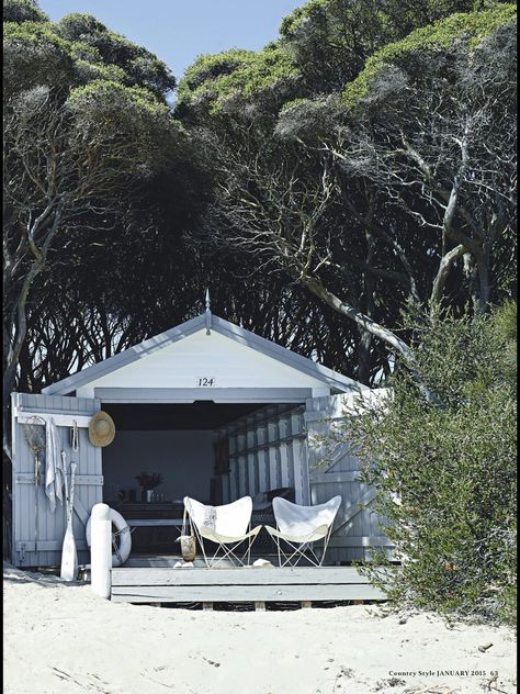 Boat shed Beach Shacks, Fishing Shack, Boat Shed, Elle Decoration, Digital Publishing, Elle Decor, Beach House Decor, Design Process, Wood And Metal