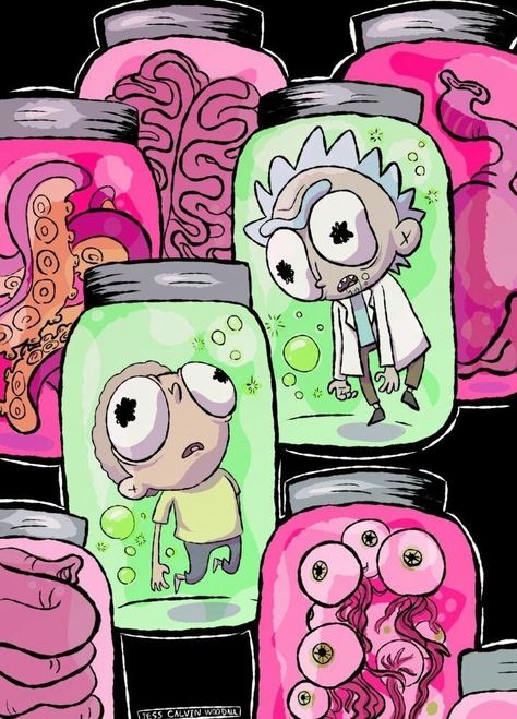 Cool Rick And Morty Paintings, Rick And Morty Cute, Rick And Morty Aesthetic Wallpaper, Morty And Rick, Rick And Morty Anime, Rick From Rick And Morty, Rick And Morty Painting, Rick And Morty Art, Rick And Morty Cartoon