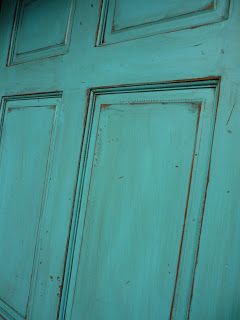 Painting Metal Doors, Distressed Doors, Distressed Furniture Diy, Something New Everyday, Metal Front Door, Learning Something New, Make A Door, Turquoise Painting, Southwest Decor