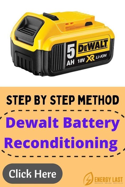 Car Battery Hacks, Dewalt Battery, Cordless Drill Batteries, Battery Hacks, Ryobi Battery, Recondition Batteries, Batteries Diy, Battery Repair, Gallery Ideas