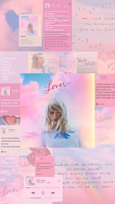 Lover Collage, Album Collage, Lover Album, Aesthetic Pink, Taylor Swift 13, Iphone Background Wallpaper, Secret Santa, Pink Aesthetic, Iphone Background