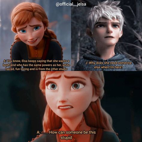 Jelsa Fanart Cute, Jelsa Fanfiction, Frozen Jokes, Disney Funny Moments, The Guardian Movie, Jelsa Comics, Frozen Funny, Jelsa Fanart, Disney Movies List