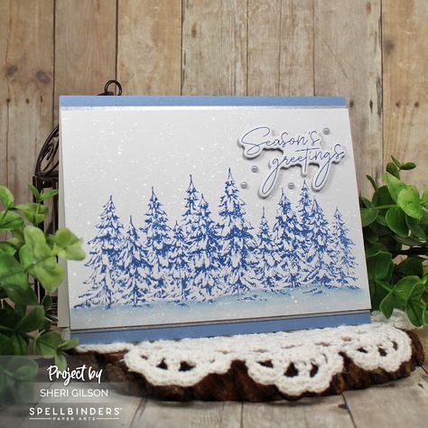 Spellbinders Betterpress, Easy Christmas Gifts, Spellbinders Cards, Cards Art, Ink Splatter, Season's Greetings, Pretty Cards, I'm Back, Blog Design