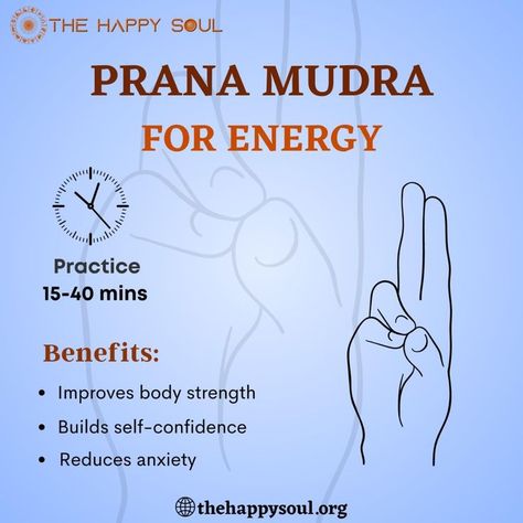 #anxiety #Stress #strength #meditation #meditationontime #mindfulnessmeditation  #meditationpractice #mindfullmeditation #breathingtechniques #breathing #stressmanagement #wellbeing Mudra For Energy, Hand Mantras, Prana Mudra, Prana Energy, Hand Mudras, Renew Your Mind, Mental Peace, Mantra For Good Health, Yoga Hands