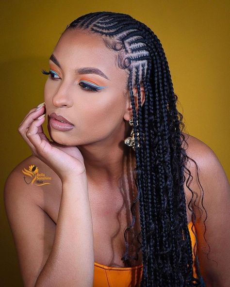 Braids For Summer, Latest Hair Braids, Cornrows Braids For Black Women, Short Box Braids Hairstyles, Braided Hairstyles For Black Women Cornrows, Big Box Braids Hairstyles, Feed In Braids Hairstyles, Trendy Products, Hairstyles For Girls