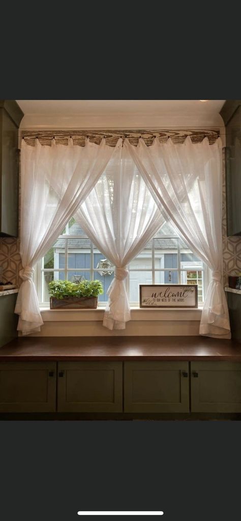 Kitchen Curtains Above Sink Target, Half Door Curtains, Farm Curtains Farmhouse Style, Industrial Farmhouse Curtains, Curtain Styles For Small Windows, Curtain Ideas For Living Room Farmhouse, Country Windows Ideas, Farmhouse Dining Room Curtain Ideas, Country Curtains Farmhouse Style Kitchen