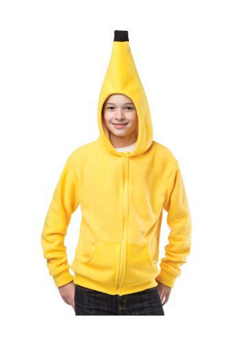 Every teenage boy will get a kick out of this hoodie for Halloween.  #halloween #diy #costumes #party #inspiration Chiquita Banana Costume, Diy Teen Halloween Costumes, Banana Halloween Costume, Mummy Halloween Costume, Mom Halloween Costumes, Banana Costume, Teen Halloween