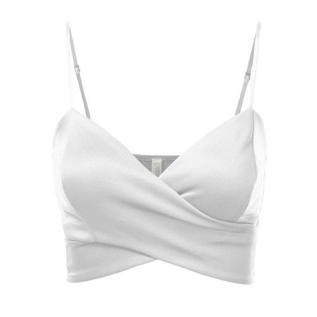 Cute White Shirts Crop Tops, White Bralette Top, Mustard Shirt, Crop Tops Shirts, White Sleeveless Shirt, Mustard Top, Lingerie Satin, Shirts Crop Tops, White Bustier