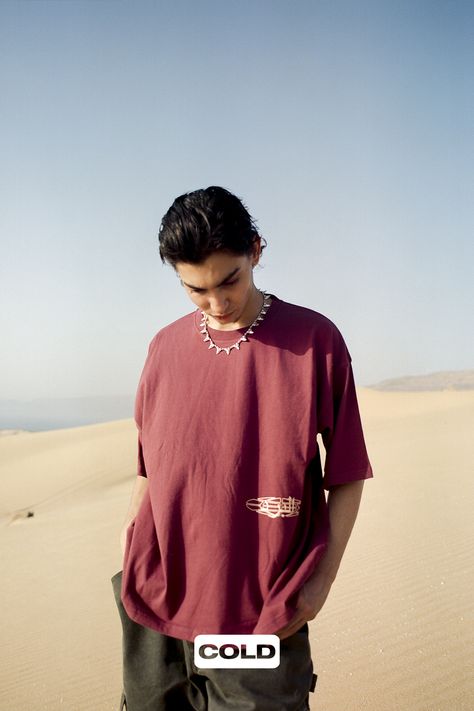 This oversize tee has a boxy fit, fashion design and the perfect combination for your outfit. Best idea to aesthetic present, you'll never fail. FREE shipping with minimum order, we send it to WORLDWIDE Desert Photoshoot, White Guys, Oversize Tee, Fit Fashion, Send It, Oversized Tee, Color Me, Presentation, Free Shipping