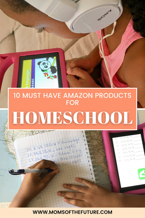 📚✨ 10 Must-Have Amazon Products for Every Homeschooling Family ✨📚  Looking to level up your homeschool setup or just getting started? My latest blog post has you covered with the 10 Must-Have Amazon Products for Homeschool that will keep your children engaged and your lessons organized! From tech essentials to hands-on learning tools, these picks are perfect for every homeschooling family. Must Have Homeschool Items, Amazon Homeschool Must Haves, Homeschool Must Haves, Homeschool Essentials, Homeschool Family, Homeschool Lessons, Tech Essentials, Preschool Colors, Organized Mom