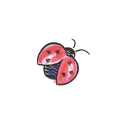 Cute Bug Tattoo, Dainty Ladybug Tattoo, Ladybug Doodle, Ladybird Drawing, Ladybird Tattoo, Bugs Drawing, Ladybug Tattoo, Lady Bug Tattoo, My Granny