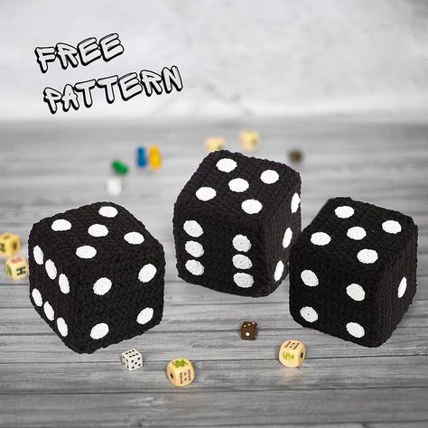 �Амигуруми, Мастер-классы auf Instagram: „Free crochet English pattern DICE 🎲🎲🎲 This pattern is free, but please indicate me as the author when distributing. When you publish this…“ Dice Crochet Pattern, Dice Crochet, Crochet Dice, Disney Crochet Patterns, Crochet Game, Pattern Game, Cute Diy Projects, Crochet Classes, Cube Toy