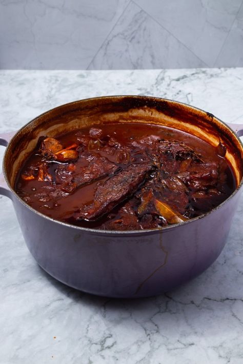 Red Wine Braised Beef Brisket - Cooking with Carbs Brisket Recipes Dutch Oven, Braised Brisket Recipes, Holiday Brisket, Red Wine Braised Beef, Best Brisket Recipe, Wine Braised Beef, Braised Beef Brisket, Slow Cooked Beef Brisket, Baked Brisket