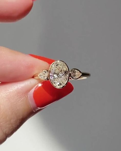 Bezel Set Art Deco Ring, 3 Stone Engagement Rings Bezel, Bezel 3 Stone Ring, Frank Darling, Wedding Ring Gold, Forever Ring, Bezel Set Engagement Ring, Ring Three Stone, Ring Inspo