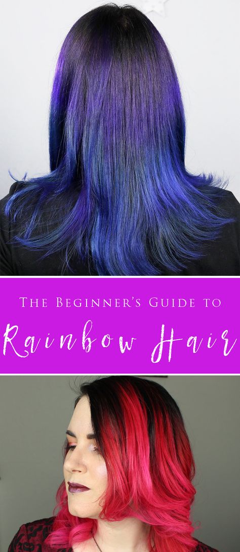 This is the Beginner's Guide to Brightly Colored Hair. I walk you through how to dye your hair. The products used are cruelty free. Ion Hair Color Chart, Neon Hair Color, Hair Color Placement, Mermaid Hair Color, Vivid Hair Color, Multi Colored Hair, At Home Hair Color, Neon Hair, Bright Hair Colors