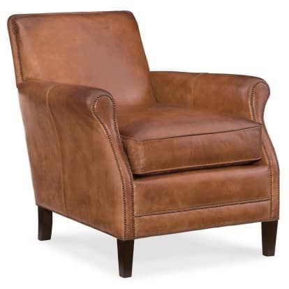 Hooker Furniture Royce Club Chair | Hayneedle Hooker Furniture Living Room, Cheap Living Room Furniture, Leather Club Chairs, Best Leather, Hooker Furniture, Decor Guide, Club Chair, Leather Armchair, Leather Chair