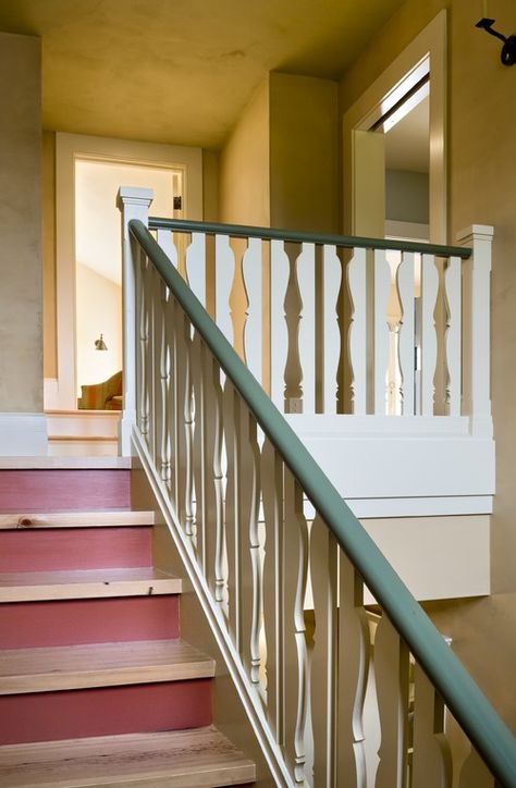 10 Stairway Design Ideas | Town & Country Living Staircase Spindles, Classic Staircase, Painted Staircases, Stair Balusters, Handrail Design, Traditional Staircase, Staircase Handrail, Stairway Design, Stair Case