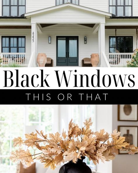 🤩 #thisorthat Black Windows or White Windows? When it comes to window frames, the choice between classic white and bold black can set the tone for your entire home. Black Windows: • Sleek and modern • Bold visual contrast • Statement-making design White Windows: • Timeless and versatile • Bright and airy feel • Easy to match with any style Which do you prefer? Let us know in the comments! #ThisOrThat #BlackWindows #WhiteWindows #HomeDesign #RussellMayHomes #HomeTrends Black Inset Windows, Black Pella Windows, Black Aluminum Windows Modern, Anderson Windows Black, Anderson 100 Series Windows Black, Black Window Frames, Home Black, Black Windows, White Windows