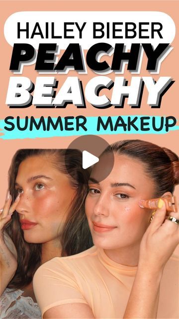 VICTORIA•LYN on Instagram: "Peachy Beachy makeup🍑 inspired by @haileybieber! Who else is obsessed with this color for summer? ☀️ Comment SHOP to receive a list of products used ⬇ https://liketk.it/4IsOe #makeup #beauty #haileybieber #blush" Beachy Makeup, Beach Makeup, Makeup Inspired, Day Makeup, Pool Days, Feel Pretty, Hailey Bieber, How To Look Pretty, Blush