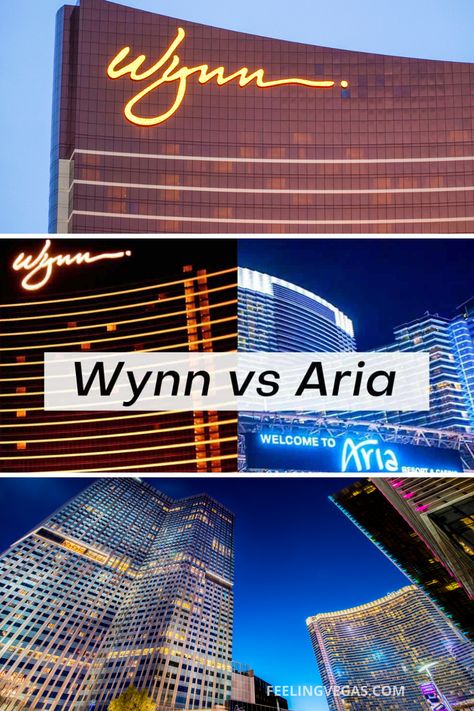 Got the itch for some Las Vegas travel? If you're looking for a Las Vegas hotel on the Strip you couldn't do much better than the Wynn Las Vegas or the Aria Las Vegas. These two luxury Vegas hotels are perfect for your next vacation to Sin City. This article will help you decide which hotel/casino is best for your stay on Las Vegas Blvd! #lasvegas #vegas #lasvegasstrip #wynnlasvegas #aria Las Vegas Wynn Hotel, Aria Hotel Las Vegas, Lad Vegas, Las Vegas Strip Map, The Wynn Las Vegas, Aria Las Vegas, Las Vegas Trip Planning, Vegas Trip Planning, Mgm Las Vegas