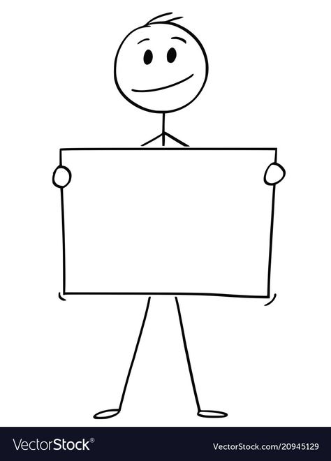 Stick Cartoon, Empty Paper, Stick Man Drawing Funny, Paper Cartoon, Man Drawing Easy, Holding Paper, Stick Man Art, Stick Man Drawing, Stickman Flipbook