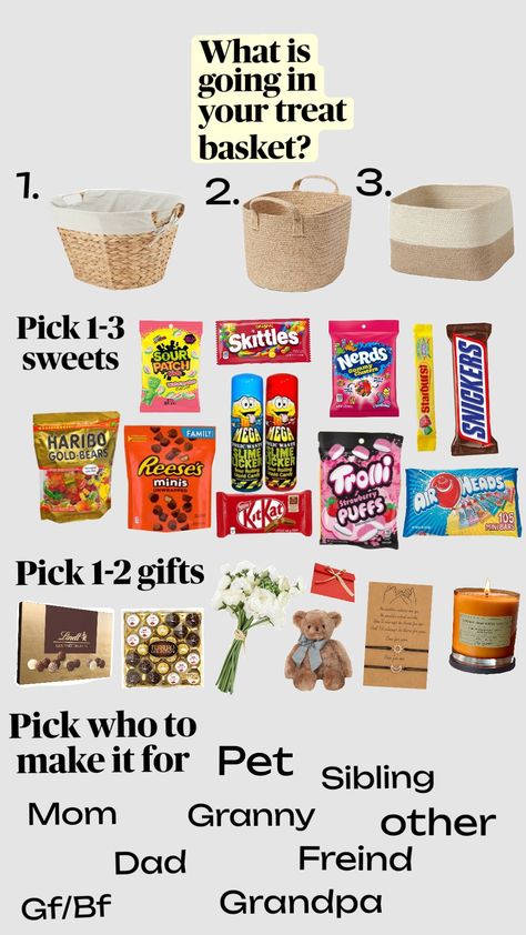 Make a treat basket for your special one! #Basket #Treat #loved1 Snack Basket, Treat Basket, Special One, Mini Bar, A Blanket, Your Special, Guest Bedroom, Baskets, Snacks