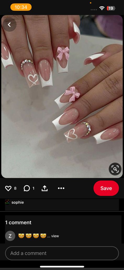 Nail Ideas Acrylic Square, Medium Nail Ideas, Nail Ideas Acrylic, Simple Nails, Nail Ideas, Nail Inspo, Acrylic Nails, Square, Nails