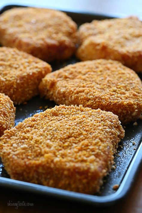 Fried Breaded Pork Chops, Shake And Bake Pork, Sugar Pecans, Foods Chicken, Easy Baked Pork Chops, Macro Counting, Breaded Pork Chops, Broccoli Alfredo, Pork Chop Recipes Baked