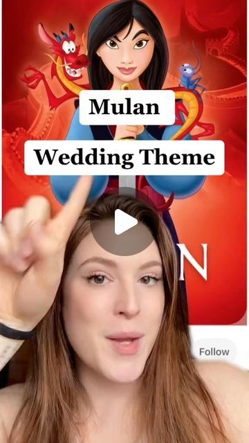 Mulan Wedding Dress, Mulan Themed Wedding, Mulan Quinceanera Theme, Mulan Sweet 16 Theme, Mulan Wedding Centerpieces, Mulan Themed Table, Mulan Dinner And A Movie, Mulan Invitation, Mulan Wedding