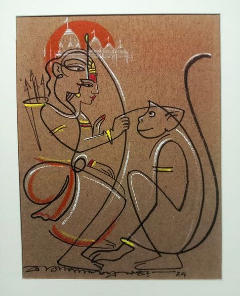 Gopal Naskar Krishna Artwork, November Inspiration, God Crafts, Painting Ideas Easy Simple, Water Colouring, Jay Hanuman, Kid Drawing, Painting Ideas Easy, African Women Art