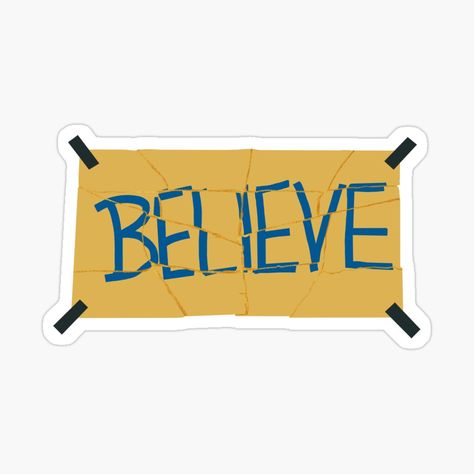 Ted Lasso Kintsugi Believe Sign Sticker Ted Lasso Drawing, Ted Lasso Believe Sign, Ted Lasso Sticker, Ted Lasso Tattoo Ideas, Ted Lasso Tattoo, Lasso Tattoo, Believe Ted Lasso, Ted Lasso Believe, Ted Quotes