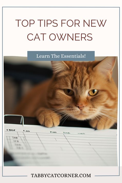 Whether you are thinking about getting your first cat or have just welcomed them into your home, this checklist of top tips for new cat owners will tell you everything you need to get started. #newcatowner #firstcat #tabbycat #tabbycatcorner New Cat Owner Checklist, First Time Cat Owner Checklist, Introducing A Kitten To A Cat, Cat Training Tips Kittens, Tips For Cat Owners, First Time Cat Owner, Best Cat Food, Cat Proofing, Sweat Gland